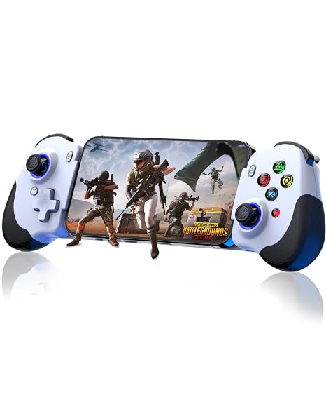 Crotrain Type-C Mobile Gaming Controller for Android & iPhone 17/16/15 Series (USB C) Plug and Play Gamepad with Hall Effect Joysticks/Hall Trigger, for Xbox Cloud Gaming/PS Remote Play/PUBG/CODM