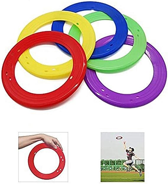 YOFIT 10 Inch Flying Ring with Assorted Colors, Set of 5