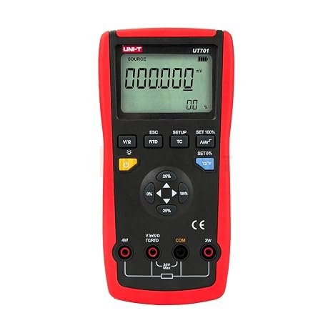 UNI-T UT701 Single Function Temperature Calibrator Temperature Calibrator J/K/T/E/R/S/B/N/Wre RTDs mV ResistanceThermocouple Output thermistor Output Temperature detec