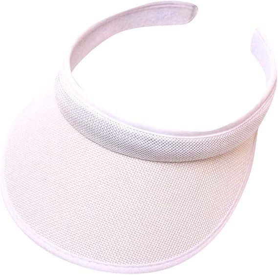 Womens Summer Golf Open Top Round Brim Hats Tennis Running Sport Sun Visor Top Level Cotton Twill Ball Adjustable Cap