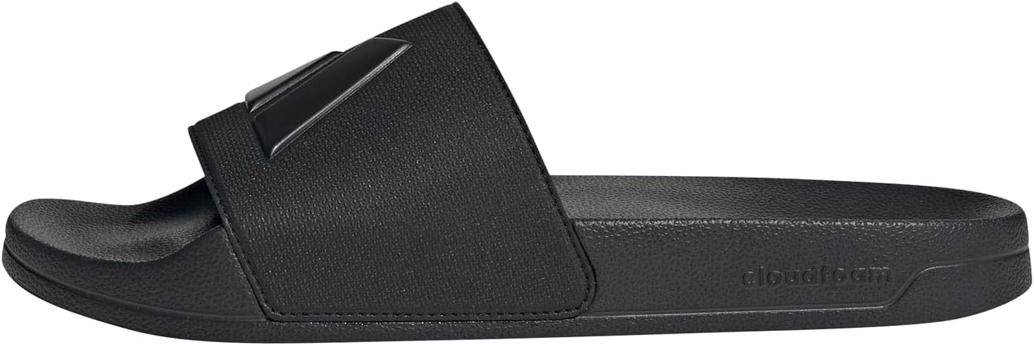 adidas Unisex-Adult Adilette Shower, Black/Black/Black, 6