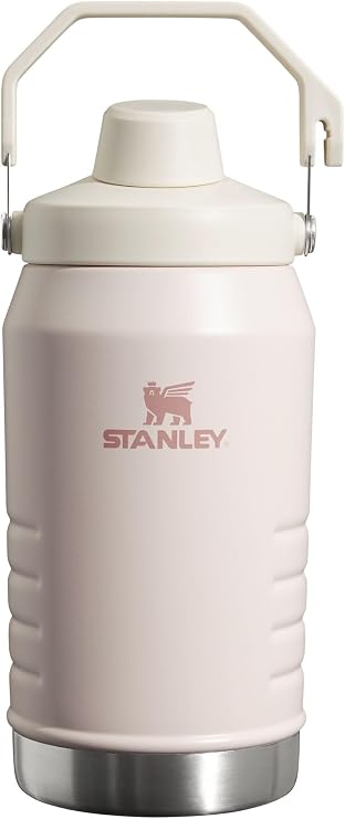 Stanley IceFlow Fast Flow Jug with Handle 64 oz | Twist On Angled Spout Lid | Leakproof for Travel and Sports | Insulated Stainless Steel | BPA-Free | Rose Quartz
