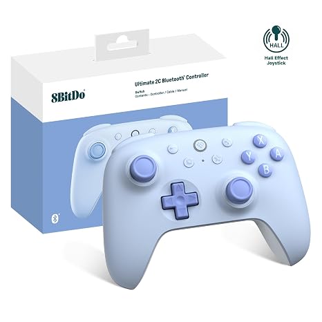 8Bitdo Ultimate 2C Bluetooth Controller for Switch/Switch 2 (Blue)