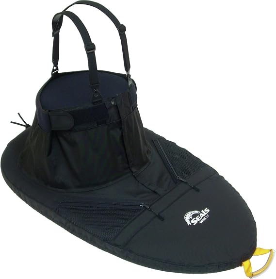 Seals Sneak Kayak Spray Skirt | Water-Resistant Nylon Deck with Zippered Entry - Sit-In Kayak Cover for Lakes, Ocean & Rivers | Sit-In Kayak Cover for Calm Lake, Ocean & River, Water-Resistant Nylon Deck with Zippered Entry, Made in USA