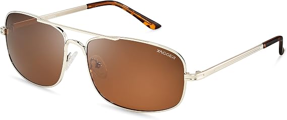 Polarized Brow Bar Aviator Sunglasses for Men Pilot Military Style Metal Frame Driving Shades UV400