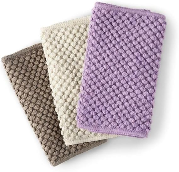 Norwex カウンタークロス 3枚パック - 再利用可能なマイクロファイバークリーニングクロス - 高吸収性 水のみ使用