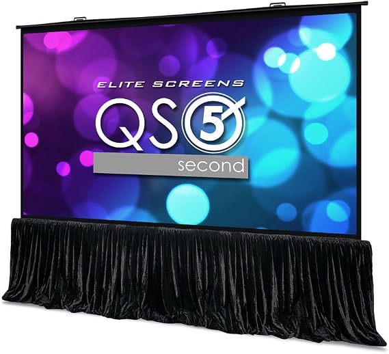 Elite Screens QuickStand 180" Portable Pull-Up Projector Screen QS180HD