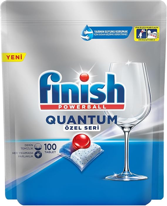 Finish Quantum Özel Seri 100 Kapsül Bulaşık Makinesi Deterjanı Tableti (1 x 100 Kapsül)