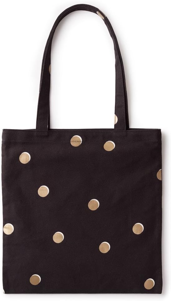 kate spade new york Canvas Tote Bag for Women, Cute Tote Bag for Teacher, Canvas Beach Bag, Book Tote with Pocket