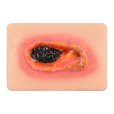 Dry Necrotic Wound Simulation Model for Medical Education | for Medical Education, Wound Care Demonstrations Tool
