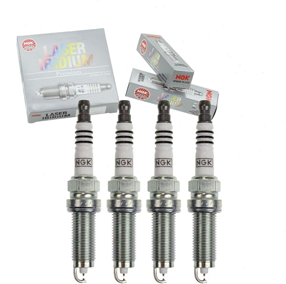 4 pc NGK Laser Iridium Spark Plugs for Nissan Altima 2.5L L4 2013-18 | 0.6mm iridium center, platinum ground. OE-grade fit for 80,000-100,000 miles of efficient, reliable ignition.
