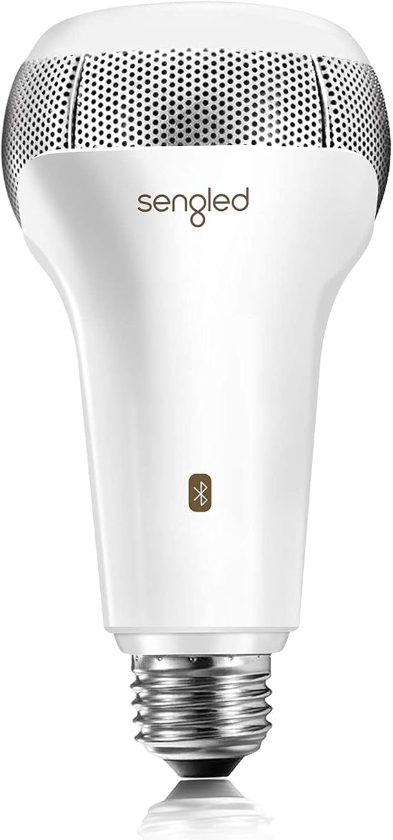 Sengled Solo JBL Speaker Light Bulb Dual Channel Dimmable LED Light App Controlled 45W Equivalent E26 Smart Timing Music Bulb, Compatible with Alexa via Bluetooth Connection