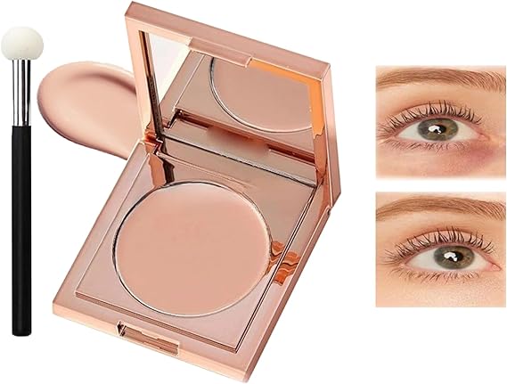 Under Eye Colour Corrector,Long Lasting,Hydrating Colour Corrector Dark Circles,Light skin Under Eye Brightener,Eyes Brightener with Brush,Undereye Corrector Concealer for Women (Light)
