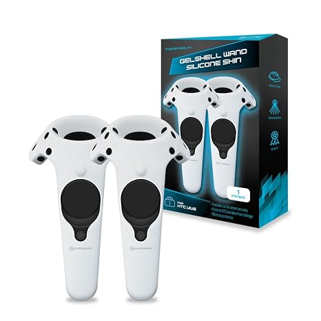 Hyperkin GelShell Controller Silicone Skin for HTC Vive Pro/ HTC Vive (White) (2-Pack)