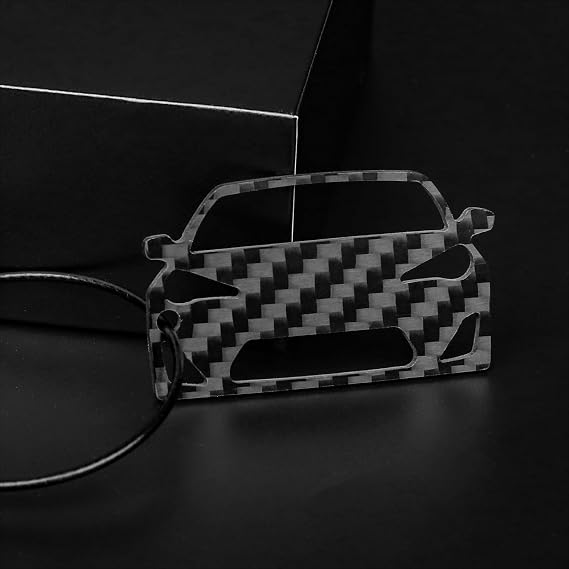 Car keychain carbon fiber resin alloy Set Fashion Compatible with BMW car keyring