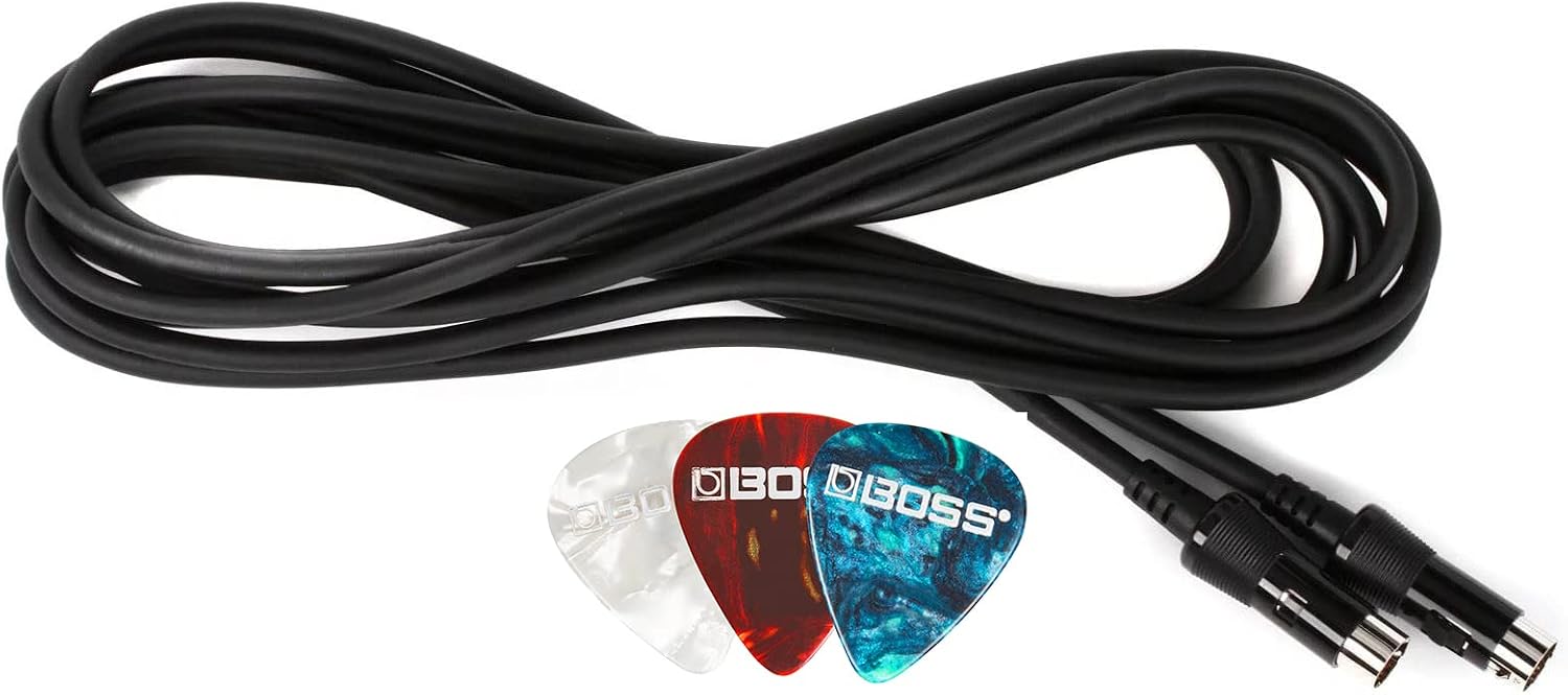 Roland GKC-5 15-Foot 13-Pin Cable Bundle with Guitar Picks