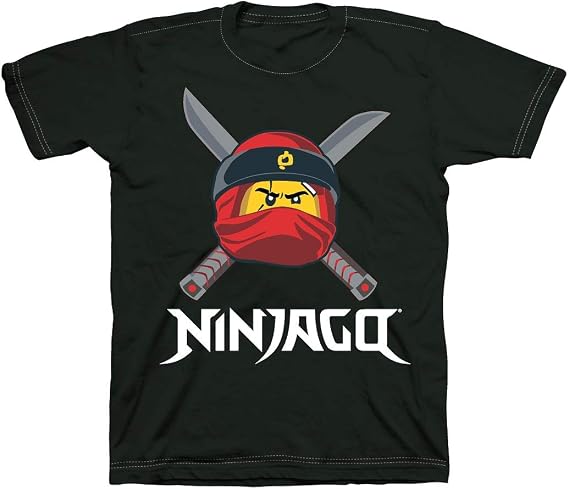 Lego Ninjago Ready to Battle Face T-Shirt, Boys