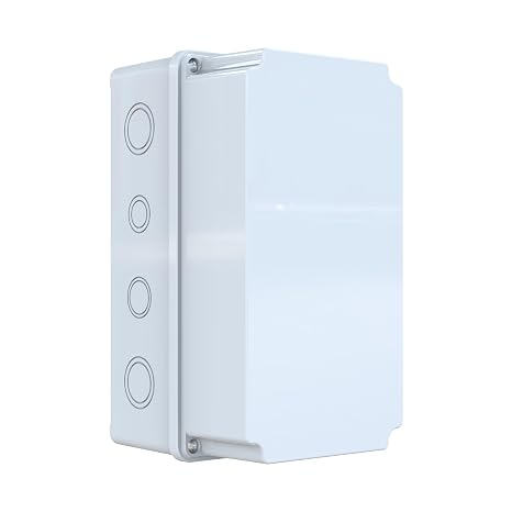 YAVUZ Buat Kutusu, Bağlantı Kutusu, Dağıtım Kutusu IP65 Su Geçirmez 120 x 220 x 120 mm Muhafaza Kutusu POLİ 032-1222-D
