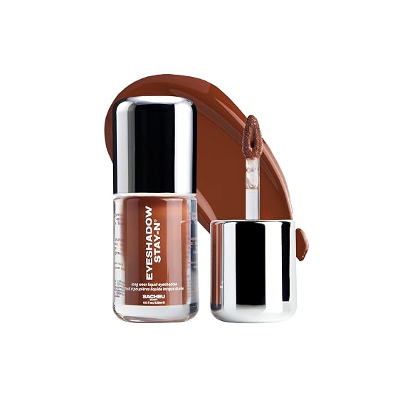 Sacheu Liquid Eyeshadow STAY-N, Buildable & Blendable, Espress Yo Self | Creamy & pigment-packed vegan formula, longwear, crease-proof, no fallout, infused with hyaluronic acid