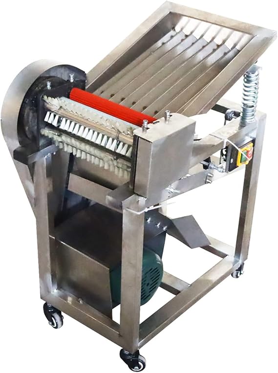 Stainless Steel Pea Peeling Machine Green Soybean Sheller Commercial Bean Pea Peeler Electric Pea Bean Sheller Machine 220V 550W 250KG/Hour