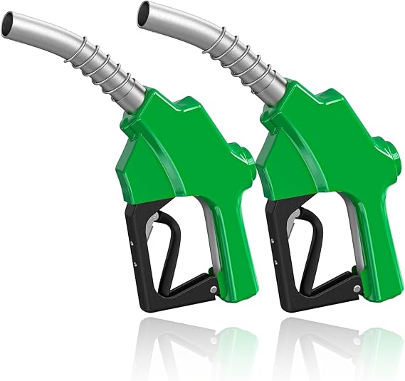 1 Inch NPT Green Automatic Diesel Fuel Nozzle 2pack Gas Pump Handle