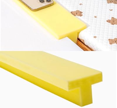 T-Shaped Bed Gap Filling for 1.2, 78.7 Long Mattress Wedge, Cuttable Foam Headboard Filler for Seams and Bed Cracks, Yellow
