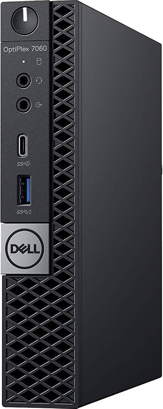 Dell OP7060MFF1WG0D OptiPlex 7060 Micro PC with Intel Core i5-8500T 2.1 GHz Hexa-core, 8GB RAM, 500GB HDD, Windows 10 Pro 64-bit