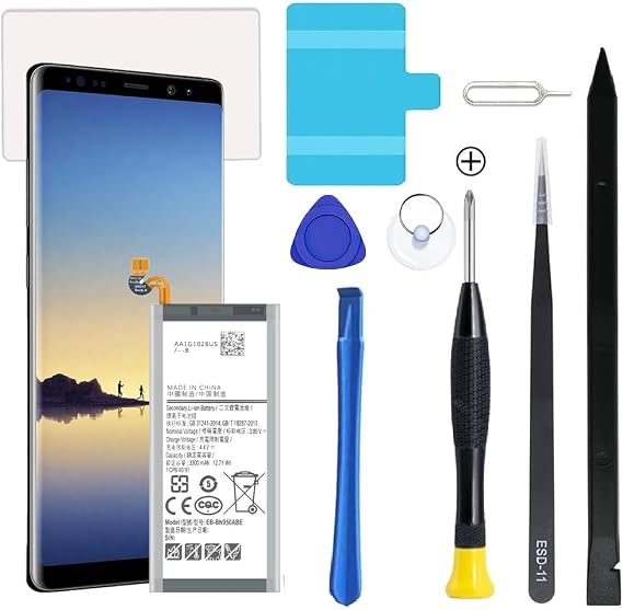 Galaxy Note 8 Battery, Battery Replacement for Samsung Galaxy Note 8 SM-N950 N950T N950A N950P N950V N950R4 N950F with Professional Repair Tool Kits