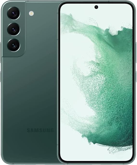 Samsung Galaxy S22 5G (SM-S901U) 128GB Storage 8GB RAM 6.1-Inch Dynamic AMOLED 2X Display Unlocked Smartphone Green