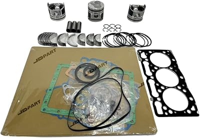 Engine Overhaul Rebuild Kit Compatible With for Kubota D1105 Engine STD B2410HSE B2620HSD Diesel 16060-21114 16292-21050 16261-03310 1G063-03310