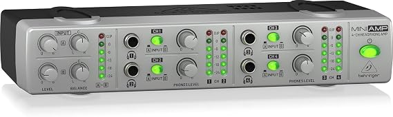 Behringer AMP800 V2 Ultra-Compact 4-Channel Stereo Headphone Amplifier