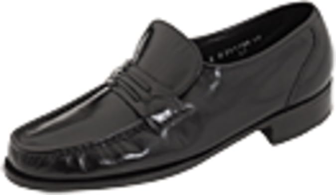 Florsheim Men's Como Slip-On Loafer, Black, 7.5 E
