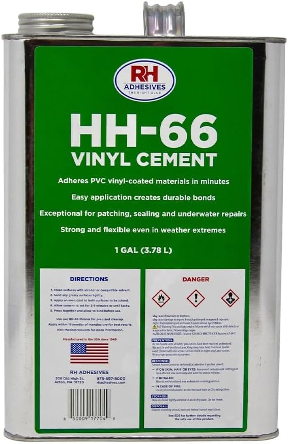 Mytee Products HH66 Vinyl Cement - 1 Gallon Truck Tarp Pool Cover Awning Tent Repair