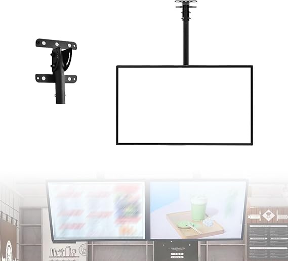 Digital Signage Displays Wall Mounted 3d Menu Board Adjustable Angle Menu Led Light Box Commercial Display Advertising Screen Freely Change the Image Suitable for Restaurants/Shops(43.3x74.4cm)