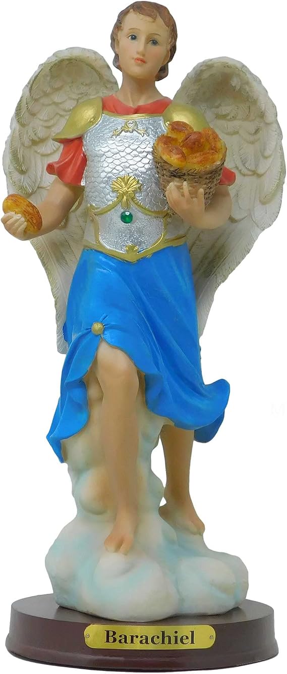 Archangel Barachiel 12 inch Tall Religious Figure Arcangel Barachiel Statue