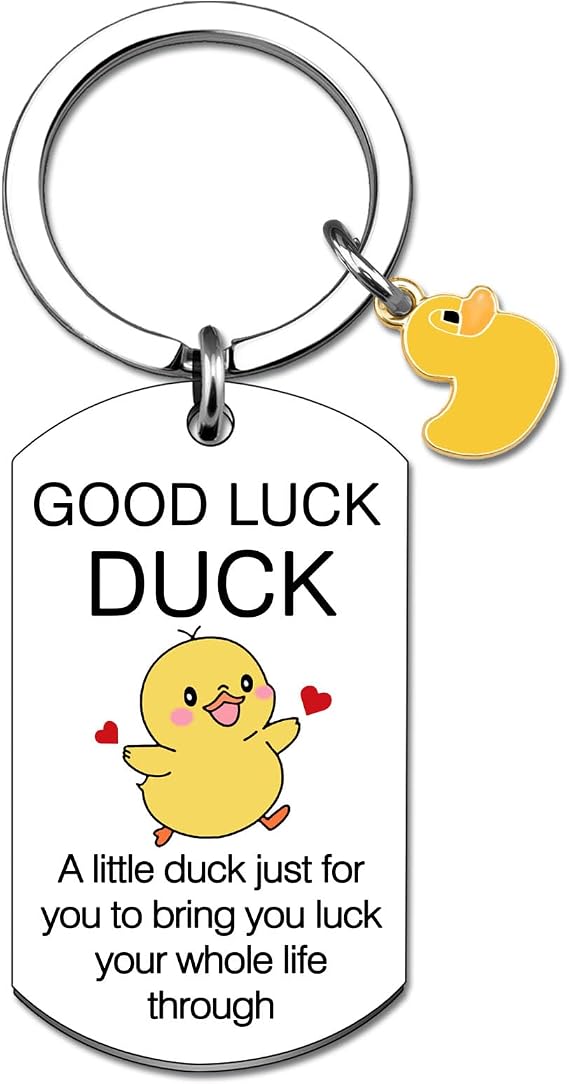 Luck Duck Keychain Duck Stuff Accessories for Women Teen Girls Good Luck Gifts for Lucks Lovers Women Men Unique Birthday Christmas Gifts teen girl stocking stuffers 14-16 years old
