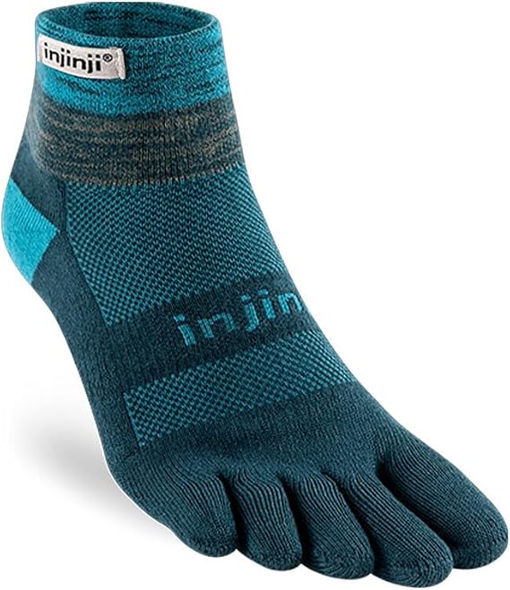 injinji Men's Trail Midweight Mini Crew Toesocks