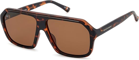 Prive Revaux Unisex Clevelander/S, 100% UV Protection, Polarized Acetate Rectangular Sunglasses