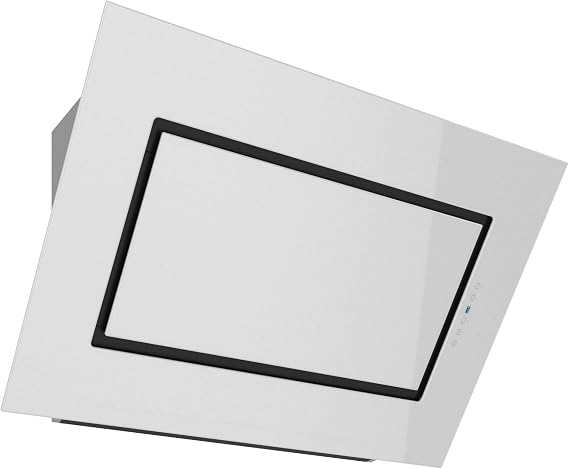 Futuro Futuro Wall-Mount Range Hood 36" 940-CFM | Quest White | Contemporary Stainless Steel & Glass Vent Hood | Modern Italian Exhaust Hood | LED, Ultra-Quiet with Blower