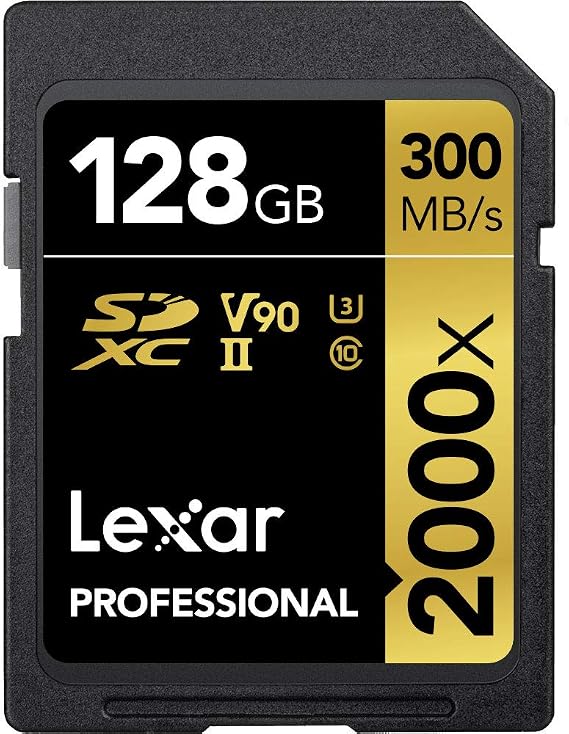 Lexar Professional 2000x 128GB SDXC UHS-II Card (LSD128CBNA2000R)