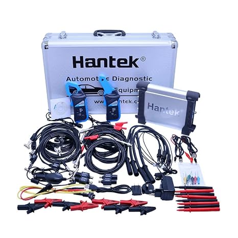 Hantek 4CH Automotive Oscilloscope kit DSO3064 Kit for Car Diagnostic USB 2.0 200MS/s 60MHz Frenquency Counter LAN Optional(DSO3064kit-VII)
