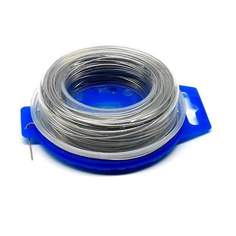 0.032" Stainless Steel Twist Safety Lock Wire, 165 Ft Grip Wire | Aircraft-grade tool wire for securing motorcycle and dirt bike grips, fasteners and repair parts