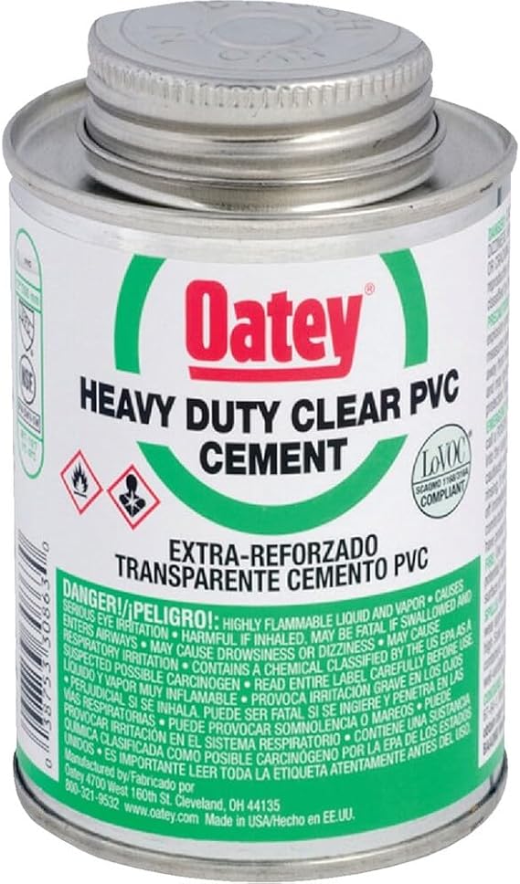 Oatey 4 Oz. Heavy Bodied Heavy-Duty Clear PVC Cement - 1 Each