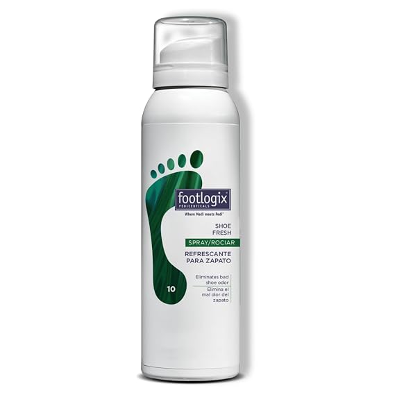 Footlogix Shoe Fresh Deodorant Spray 4.23 oz | Tea Tree Oil Shoe Deodorizing Spray | 360 Spray for Footwear | Fresh Apple Scent | Suitable for Leather & Canvas Shoes