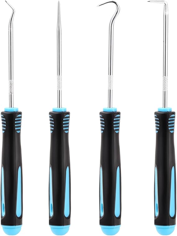 Pick Set Hook and Pick Set Snap on Tools Hook Tool Pick Tool Set for Car Pick Tool Set for Auto Oil Seal Separating Wires O Ring Seal Gasket 4 Pcs