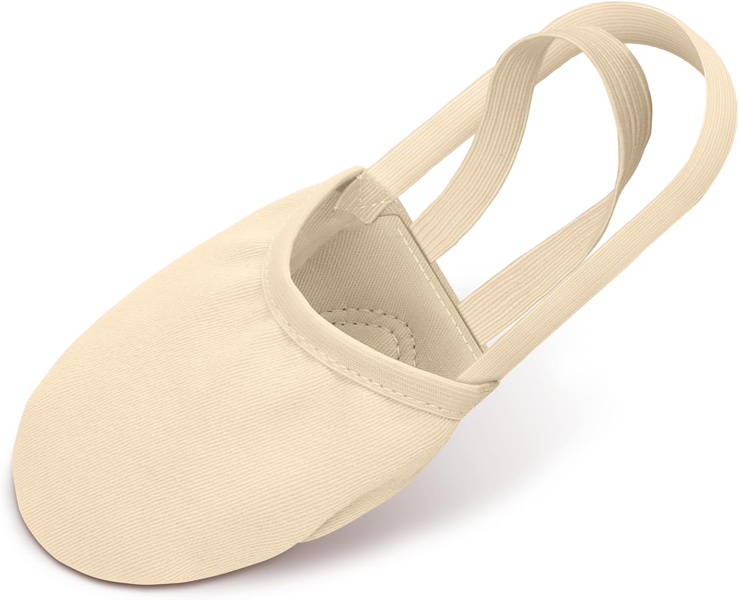 DiULi Half Sole Dance Shoes, Stretch Canvas & Leather Sole for Ballet Jazz, Non-Slip Flexible Design, Dance Shoes for Women Girls