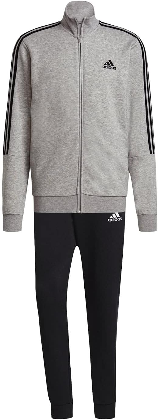 adidas Men's Basic 3-Stripes Fleece Tracksuit Tracksuit (Pack of 1)