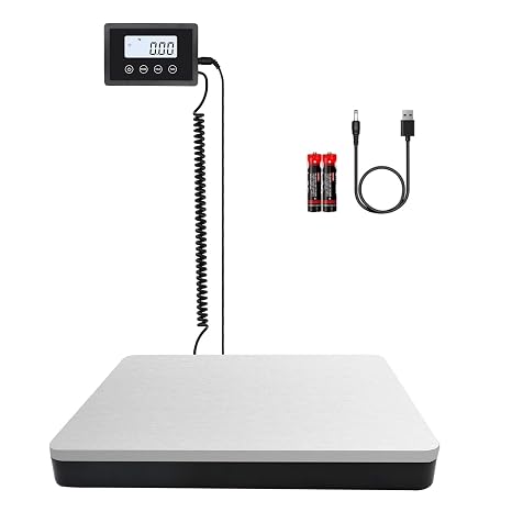 UNIWEIGH Postal Scales,200kg/10g High Precison LCD Display Parcel Scales