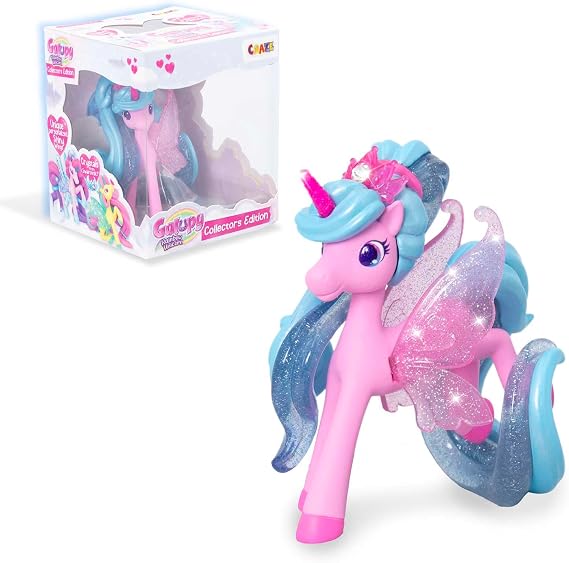 Galupy Rainbow Unicorn Misty Unicorn Toy Figure with Swarovski Crystal