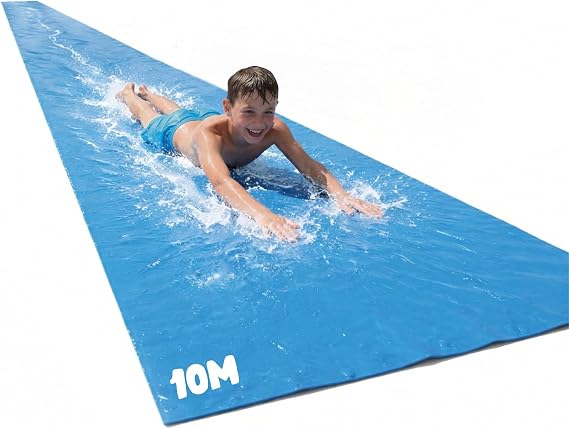 Official Giant Slip and Slide XXL | 10 Meters Slide | Premium Quality Sliding Mat | Fastest Slip'n Slide | Strongest Water Slide | Outdoor Water Sport | Game | 100% Fun | House Party | OriginalCup